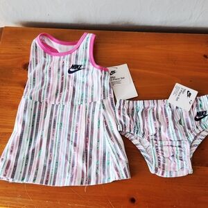 Nike 12m Striped Tank Top and Shorts Set